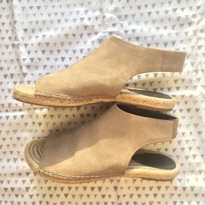 James Perse Santos leather ankle espadrille sandal